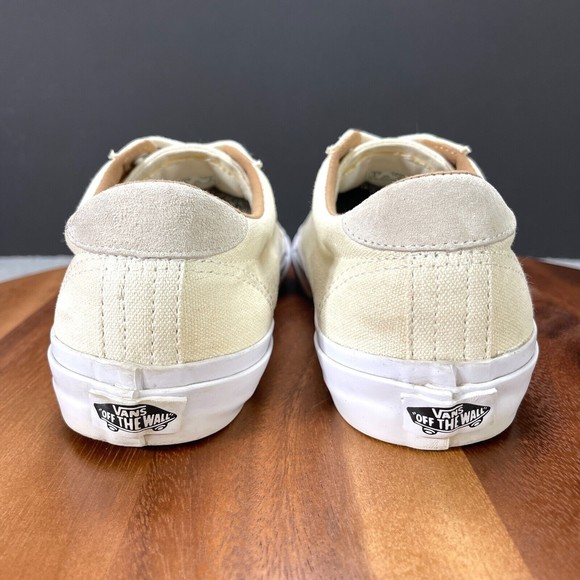 Vans Court Mens Size 8.5 Sneakers Shoes Canvas Marshmallow Ultra Cush - Picture 4 of 9